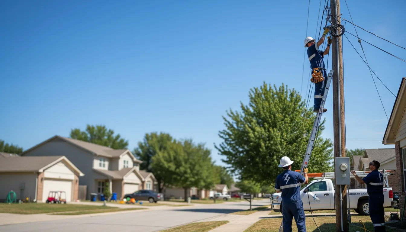 Residential electrician providing installation services in Rush, CO